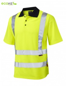 Leo Croyde Short Sleeved Polo Shirt - Yellow Clothing